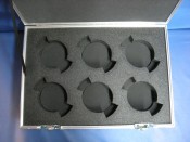 Arri LDS Prime Lens (6 Position) Custom ATA Shipping Case - Interior View Base with Donuts