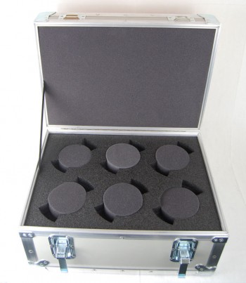 Arri Ultra 16 Prime Lens (6 Position) Custom ATA Shipping Case - Interior View Base