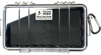Pelican 1060 Micro Case - Black with Clear Lid