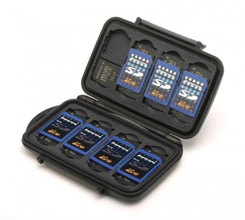 Pelican 0910 Memory Card Holder - 8 SD Cards or 16 Mini SD Cards