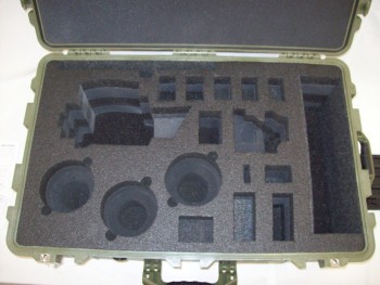 Panasonic AF 100 Camera with CP2 Lenses inside Pelican 1650